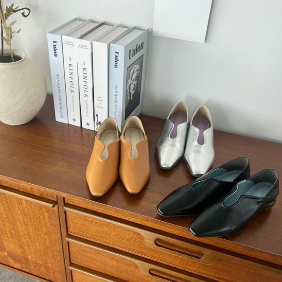 Vivian x Mako Wood Chunky Heel Silver Babouche – Size S (fits ~US 5–5.5) - Picture 10 of 11